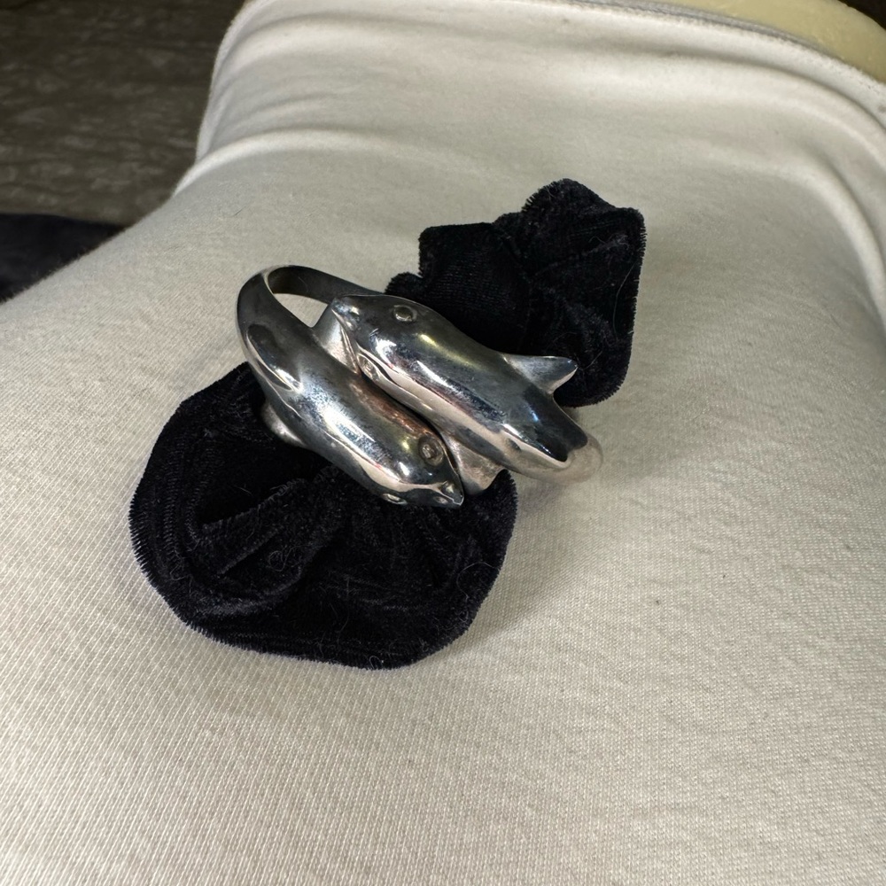 Dolphin Silver Bracelet Adjustable - image 3